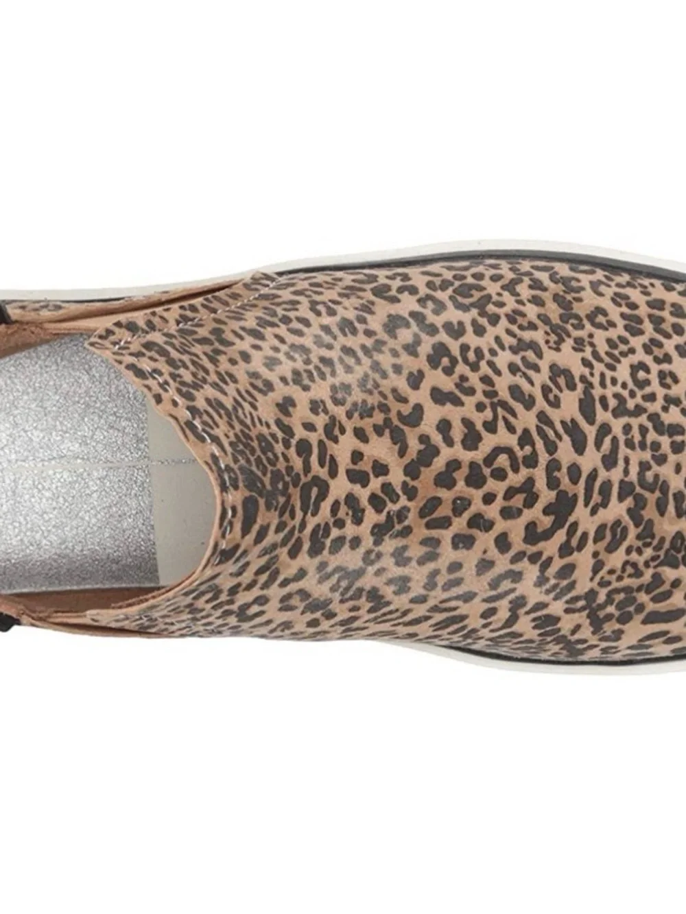 Dolce Vita Leopard-Print Slip-On Sneakers with Black Heel Accent